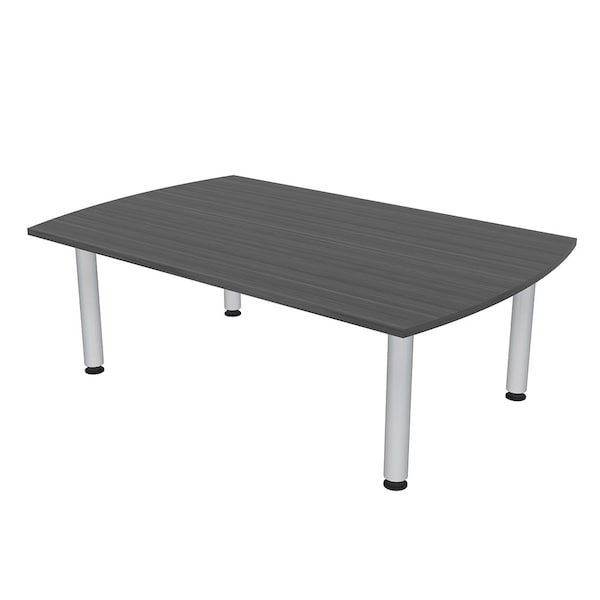 45.25 in W, 71.5 in L, 29 in H, Engineered Wood Top, Grey
